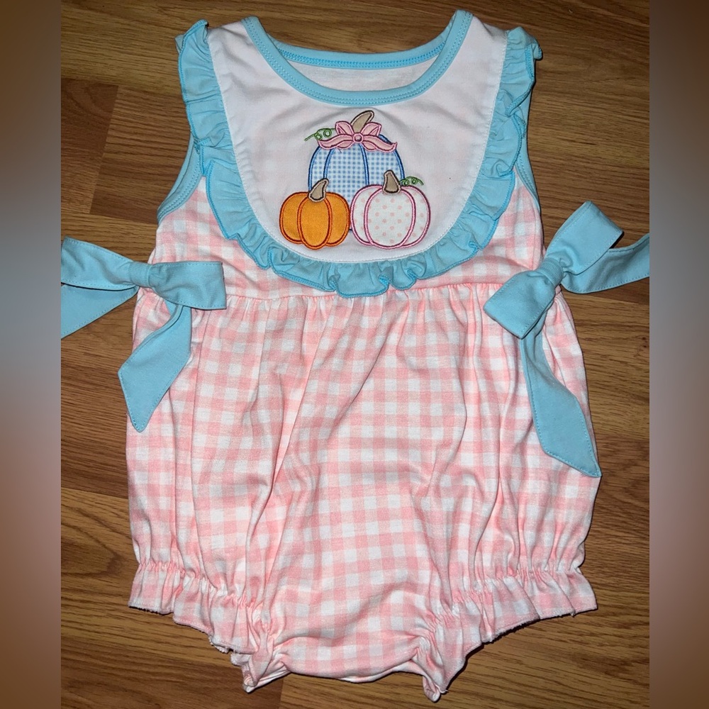 Pink Pumpkin bubble 3t boutique